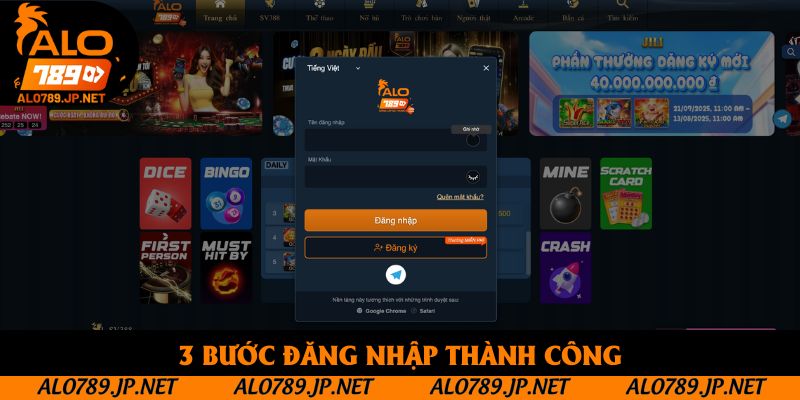TRANG CHỦ 48 3 bước đăng nhập thành công