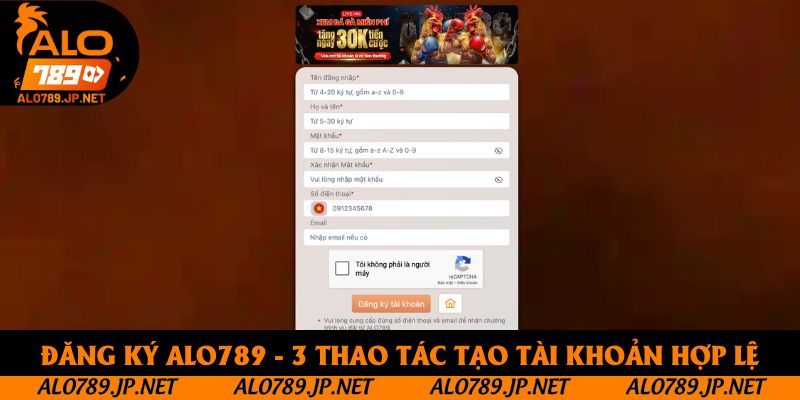 Đăng Ký Alo789 - Hướng Dẫn 3 Bước Trở Thành Hội Viên Chính Thức